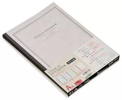 Nakabayashi Logical Note B5 упаковка Classic A-line 5-book No-B507A-5P