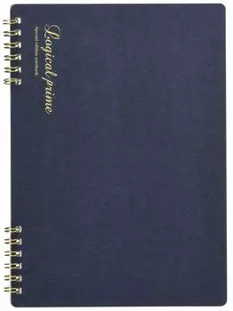 Nakabayashi Logical Prime Note W Ring Notebook A5 B Ruled 65811