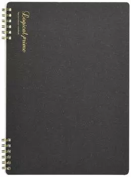 Nakabayashi Logical Prime Note W Ring Notebook B5 65808 Grid/6mm