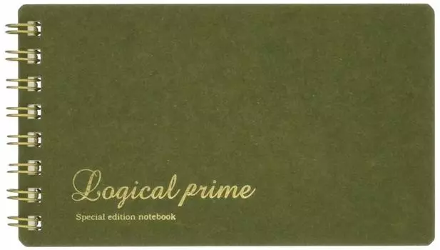 Nakabayashi Logical Prime Note W Ring Notebook Slim A7 65818 A-ruled