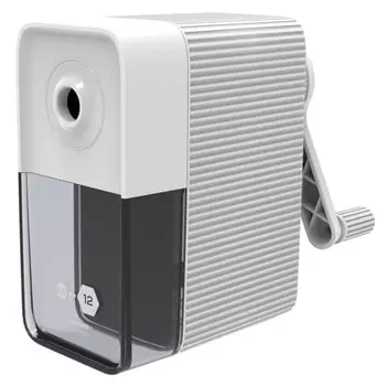 Nakabayashi Manual pencil sharpener that can sharpen even thick pencils, white DPS-H501W