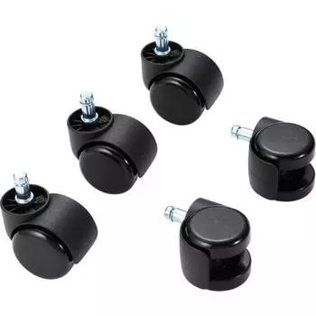 Nakabayashi OA chair option urethane casters black CA-CU01BK