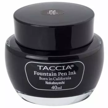 Nakabayashi TACCIA Sunaoiro Ink Fountain Pen Чернила на водной основе, черный TFPI-WD40-01