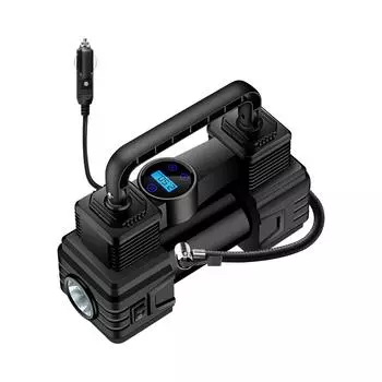 Накачиватель шин, портативный компрессор A-ir, насос A-ir для автомобильных шин, 12 В, автоматический шинный насос, цифровое давление чёрный