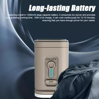 Накачка шин Портативный воздушный компрессор с походной лампой Перезаряжаемый беспроводной универсальный портативный беспроводной воздушный компрессор с набором из 5 насадок чёрный