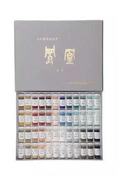 Nakagawa Gofun Японская живопись Phoenix Mineral Paints Tenpyo 48 Color Set