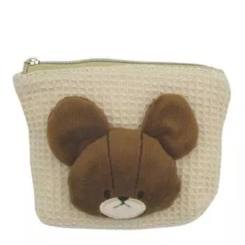 Nakajima Corporation Bear School Boa Косметичка для лица бежевая 172532