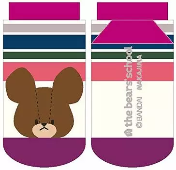 Nakajima Corporation Bear School Kids Socks Border Colorful Mixed Socks Socks Children 13-18cm 141590-20