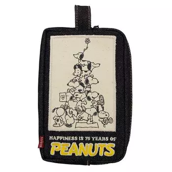 Nakajima Corporation EDWIN Snoopy 75-й Юбилей Квадратная косметичка H12 x Ш23 x Г5см 200129-24