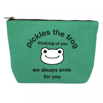 Nakajima Corporation Frog Pickles alWays smile Cosmetic Pouch Green 182593-23