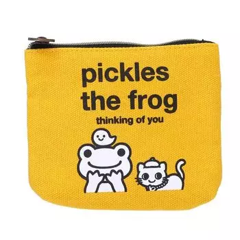 Nakajima Corporation Frog Pickles alWays smile Tissue Pouch Yellow 182586-23