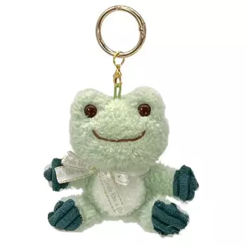 Nakajima Corporation Frog Pickles Smile Hop Carabiner Mascot Green H9 x x 202871-24 W9.5 D5.5cm