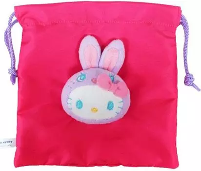 Nakajima Corporation Hello Kitty Красочный кролик Боа Личико шнурок пурпурный 200372-24