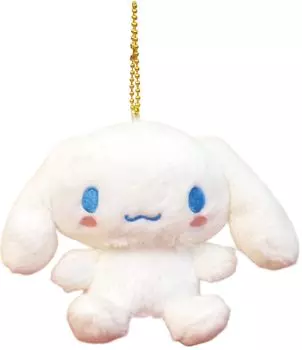 Nakajima Corporation Howahowa Cinnamoroll MC White H9xW15xD7cm Plush Mascot Keychain with Ball Chain 143129-20