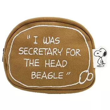 Nakajima Corporation Косметичка Snoopy Dialogue бежевая 173225-22