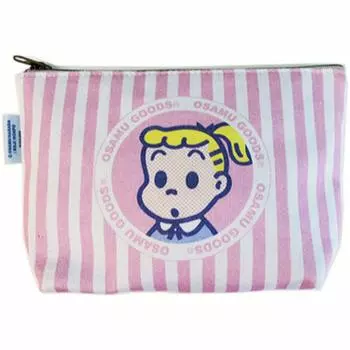 Nakajima Corporation Osamu Goods Striped Pouch, Jill, Pink, 156334-21 розовый