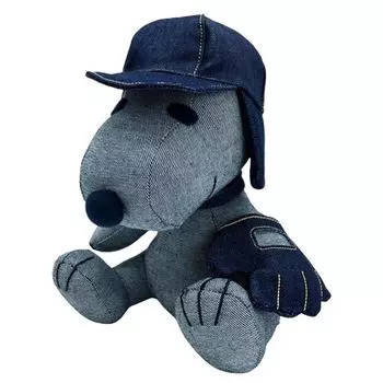 Nakajima Corporation Peanuts EDWIN Snoopy Baseball Plush Toy S H23 x W19 x D18cm 205551-24