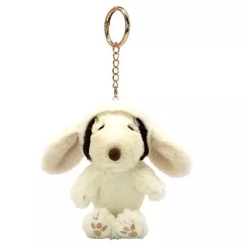 Nakajima Corporation Peanuts Snoopy Кролик 12см В x 12см Ш x Г Маскот с висячими ушами, Белый, 213808-25, 7.5см