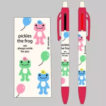 Nakajima Corporation Pickles Sharp Two Color Ballpoint Pen Balloon RD & 194978-24