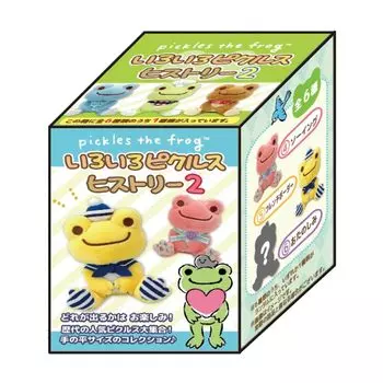 Nakajima Corporation Pickles the Frog Various Pickles History 2 cannot be selected Sitting H10cm Pattern 204592-24 size approx.