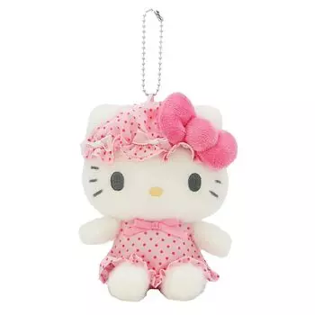 Nakajima Corporation Sanrio Characters Nightcap Ribbon Hello Kitty Mascot 213853-25 H14 x W10.5 x D7.5cm