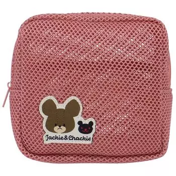 Nakajima Corporation Сетчатый квадратный мешочек Bear School 211361-25 В13 x Ш13 x Г5см