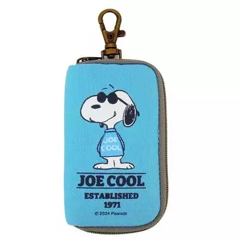 Nakajima Corporation Snoopy Saxophone Blue JC Smart Key Case BL H15 xx D2cm W6.5 199560-24