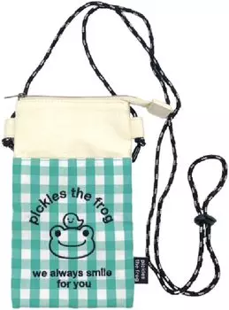 Nakajima Corporation Соленья всегда улыбаются Gingham Zipper Sacoche 192486-24