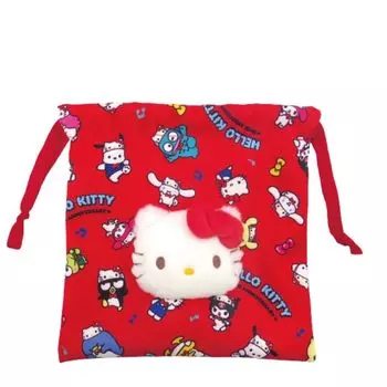 Nakajima Corporation Сумка-мешок Hello Kitty 50th Boa Face 187888-23