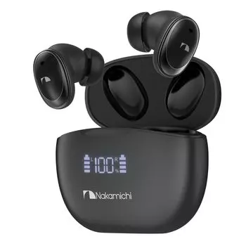 Nakamichi Nakamichi Sound Наушники Bluetooth Bluetooth Голосовые подсказки ENC Шум до 28 часов Music Power Ear [Wireless 5.3] Наушники/Беспроводные