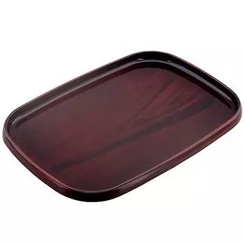 Nakanishi Kogei 2050049 Shinki Long Hand Tray, NS Black Tan, 16.5 inches (42 cm), Made in Japan