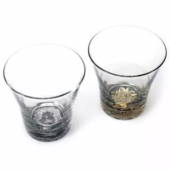 Nakanishi Kogei Nurimon de Verre Free Glass Makie Botanical Pair Set Made in Japan 0770057
