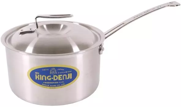 Nakao Aluminum Manufacturing New King Denji Deep Pot 21cm One-handed (with scale)