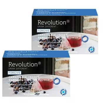 Nakato Revolution Revolution Tea Vanilla Tea Bags x 16 Set of Fruit Tea [Blueberry, & Hibiscus] (3g bags) 2, Caffeine-Free