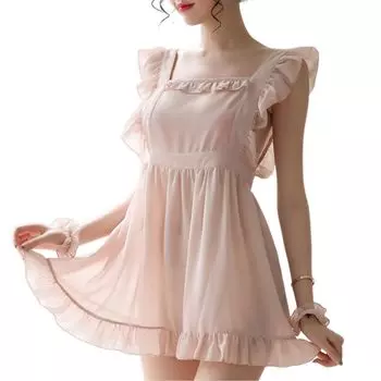 Naked Apron Sexy Cosplay Sheer Maid Costume Babydoll Lingerie Cute Costume Halloween Costume Christmas Extreme Pervert Erotic Sex [R-Dream]