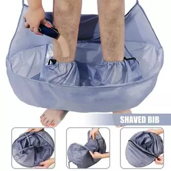 Накидка для бритья ног, складная сумка для хранения на молнии, накидка для стрижки волос, портативный нагрудник для бритья для взрослых, товары для дома серый