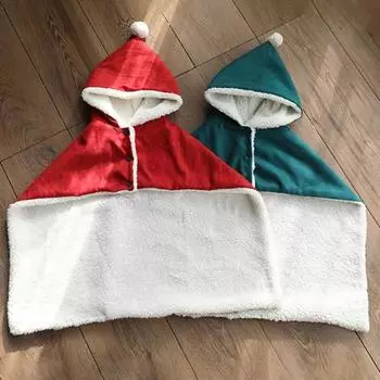 Накидка для домашних животных, мягкая теплая накидка для собак и кошек, одежда для домашних животных M зелёный