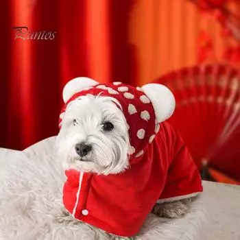 Накидка для питомца, зимнее флисовое теплое одеяло для собак с капюшоном, накидка для кошек на холодную погоду, одеяло для сна для маленьких и средних собак и кошек S розовый