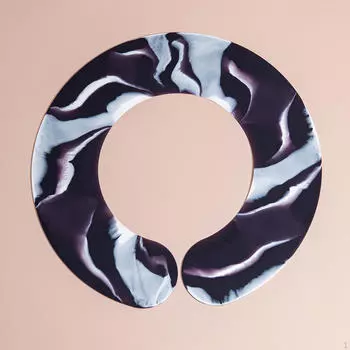 Накидка для стрижки волос, мягкая шаль, защита для шеи, водонепроницаемый парикмахерский воротник, краска Brown