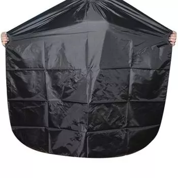 Накидка для стрижки волос Pro Salon Парикмахерская Парикмахерская мантия Парикмахерская однотонная черная