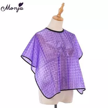 Накидка для укладки волос Monja, антистатический водонепроницаемый парикмахерский фартук для взрослых, краситель для химической завивки, защита для стрижки, парикмахерская ткань, инструменты для парикмахерской