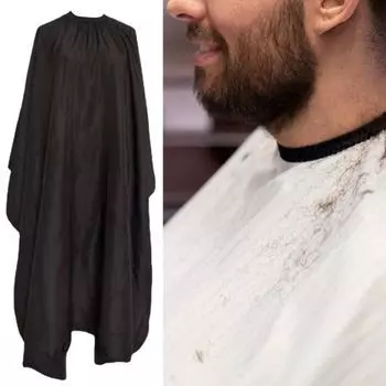 Накидка для укладки волос, регулируемая, для домашнего использования, с круглым воротником, водонепроницаемая, для салонов, практичная, многофункциональная M белый