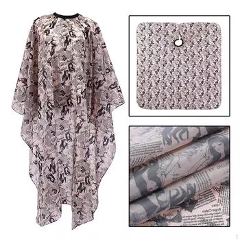 Накидка из полиэстера для стрижки с застежкой, водостойкая и антистатическая для укладки волос в салоне