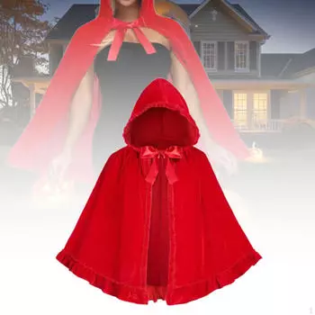 Накидка с капюшоном на Хэллоуин, сценическое шоу, фотореквизит для вечеринки вампира для маскарадного костюма