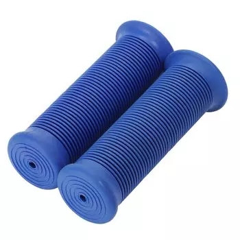 nakira Motorcycle Grip Moped Handle 0.9 inch (22.2 mm) Non-Piercing Rubber D Type (Blue) 22.2mm