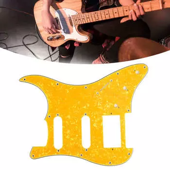 Накладка для электрогитары, пластиковая защита из ПВХ, доска для царапин, передняя панель, крышка панели, аксессуары для инструментов, желтый жемчужный цвет, GSSH64/67/68/69/72
