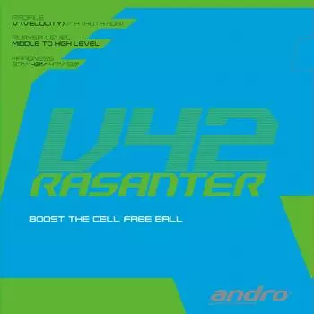 Накладка для настольного тенниса andro Lasanter V42 112290 красная ULTRA MAX (РД)