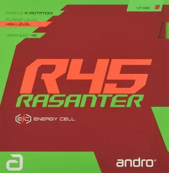 Накладка для настольного тенниса andro Lazanter R45 Back Soft UM Tension Red ULTRA 110021093 красный