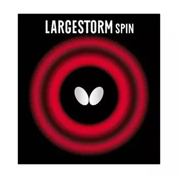 Накладка для настольного тенниса Butterfly Large Storm Spin Large Ball Tension 00390 черная толстая (Вращение)