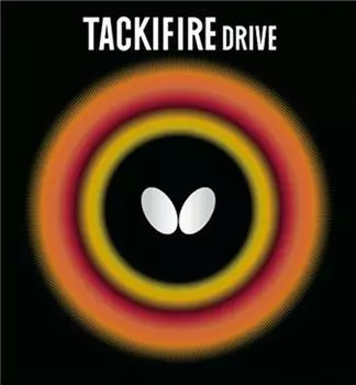 Накладка для настольного тенниса Butterfly, резиновая Takifire Drive 05330, черная, толстая чёрный